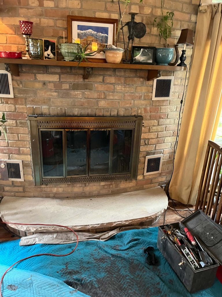 Before Fireplace